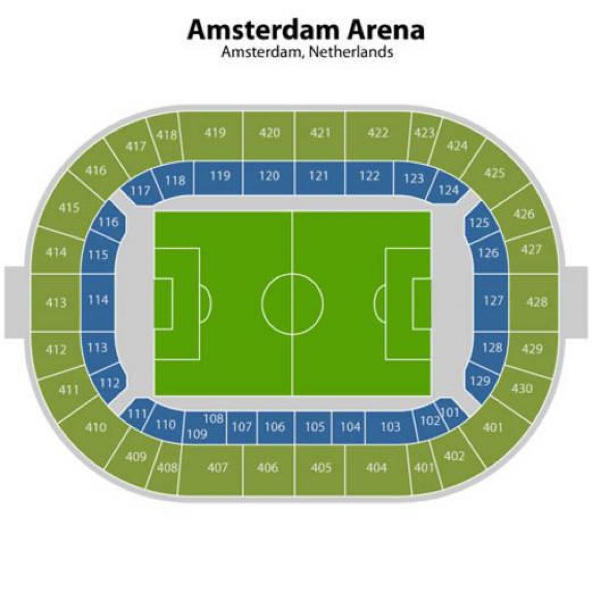 Karte von Amsterdam-arena Sitzplatz