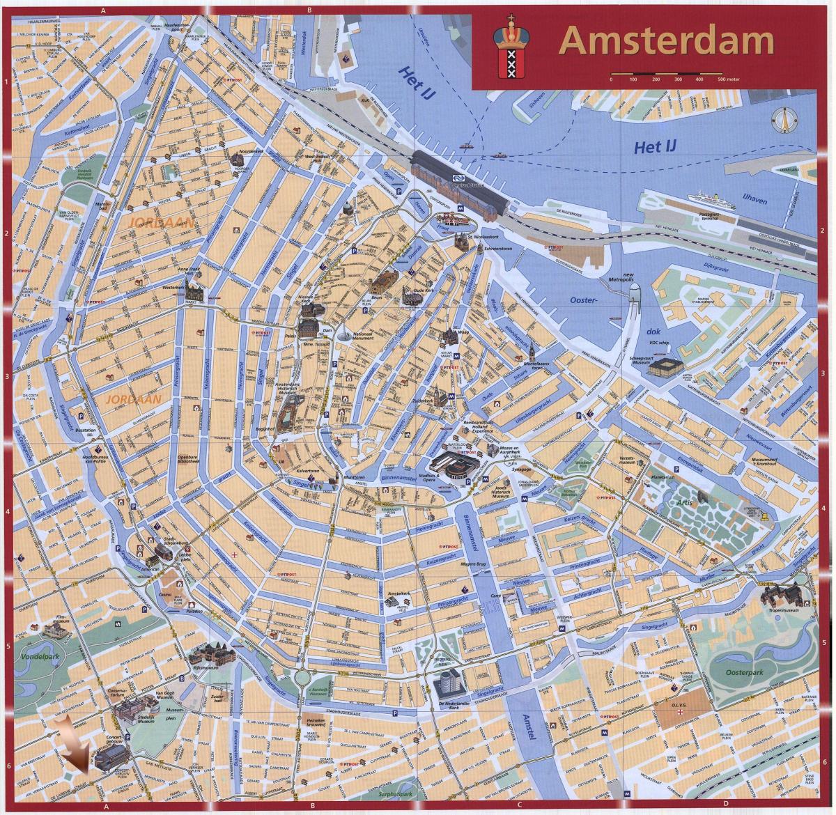 Amsterdam, Niederlande-map