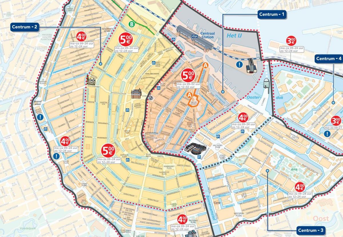 Amsterdam Parkzonen anzeigen
