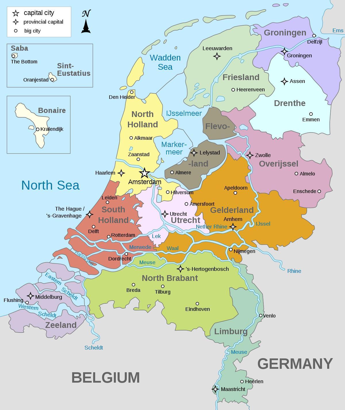Karte von Amsterdam