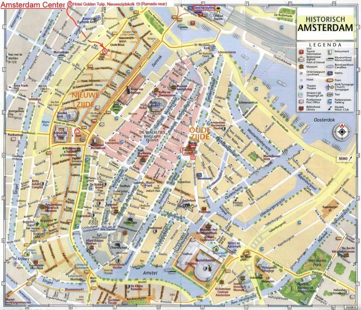 Amsterdam city anzeigen print - Anzeigen von Amsterdam city-map print ...
