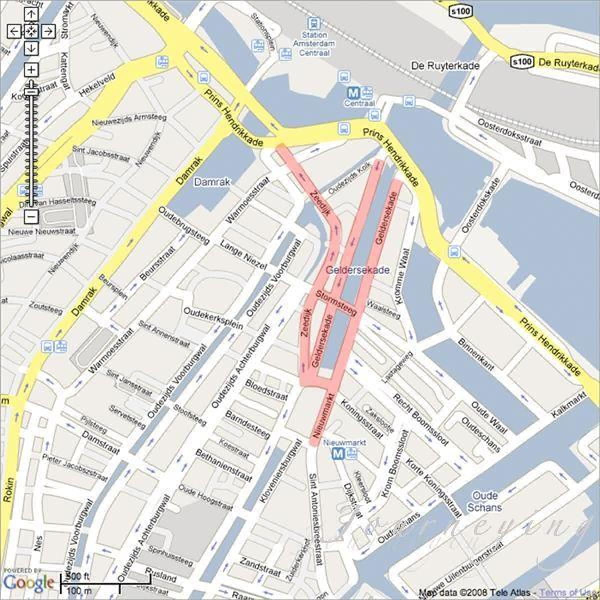 Karte von chinatown Amsterdam