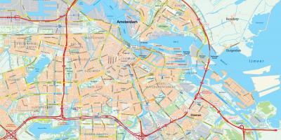 Karte von Amsterdam Straße