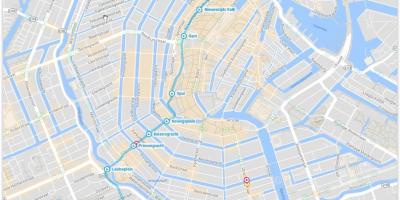 Straßenbahn 5, Amsterdam Karte