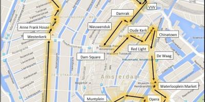 Amsterdam-walking-Tourenkarte