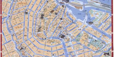 Karte der Innenstadt von Amsterdam