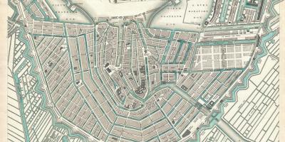 Karte von vintage-Amsterdam